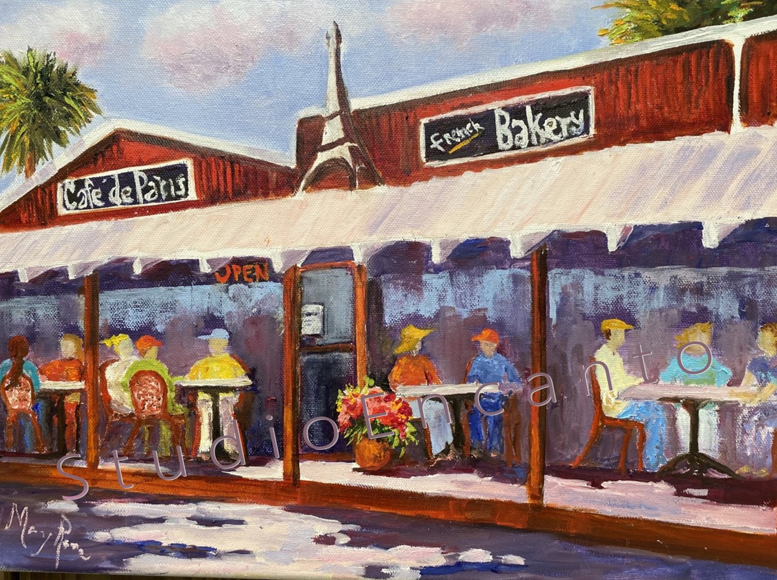 Cafe de Paris by Mary Rose Holmes | Studio Encanto, LLC